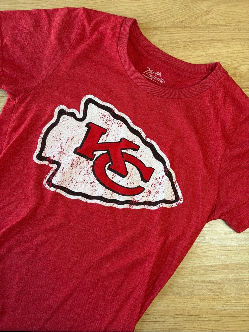 Majestic Red Kansas City Chiefs Mahomes #15 T-Shirt Medium